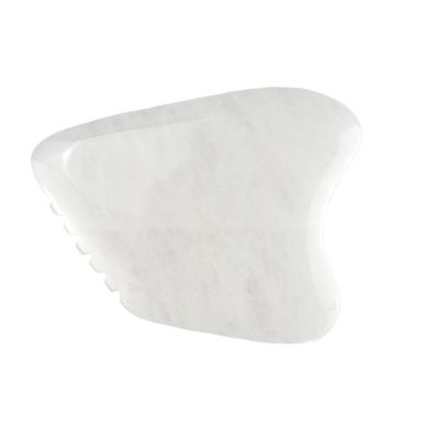 Body Massager Gua Sha Facial Scraping Board White Jade Stone Guasha Tool for Face and SPA Acupuncture Massage Equipment