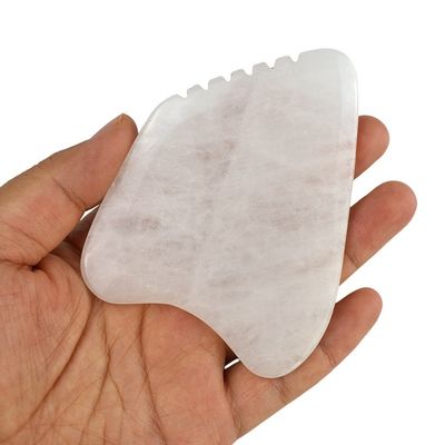 Body Massager Gua Sha Facial Scraping Board White Jade Stone Guasha Tool for Face and SPA Acupuncture Massage Equipment