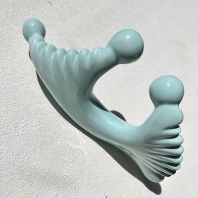 Blue Ceramic Gua Sha Massage Tool for Lymphatic Drainage and Skin Beauty Reinvigoration