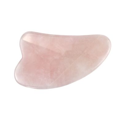 Small Jade Stone Guasha Board Custom Facial Massager for Neck Back Shoulder Waist Buttock Heart Shape Rose Quartz Gua Sha