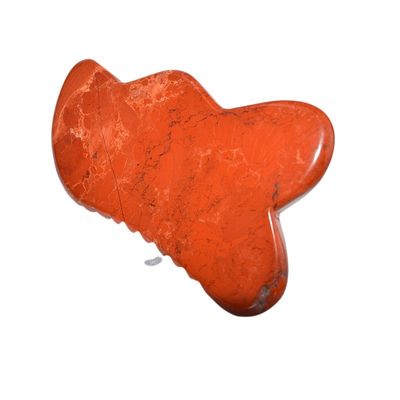 Customized Logo Availabled 2024 Red Jasper Stone Gua Sha Scraping Massage Board for Anti Aging and Muscle Relaxing Benefits