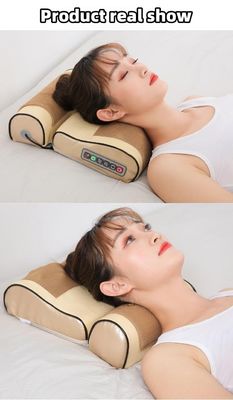 2023 Design Body Massage Shiastu Vibrating Heating Electric Back Massager Pillow With Heat Infrared Physiotherapy Function