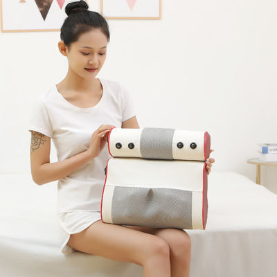 Body White Red Portable Cervical Massage Heating Pillow Neck Shoulder Relaxer Body Massager Therapy Massage Tools for 2024