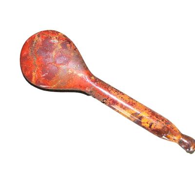 Red Mookaite Jade Gua Sha Stick for Hand-Held Facial Massage and Reflexology Stone Massage