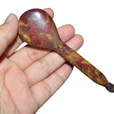 Red Mookaite Jade Gua Sha Stick for Hand-Held Facial Massage and Reflexology Stone Massage