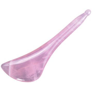 Body Massage Tool Rose Quartz Gua Sha Pen Avaiable Logo for Facial and Eye Acupuncture Stick