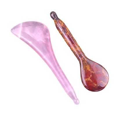 Body Massage Tool Rose Quartz Gua Sha Pen Avaiable Logo for Facial and Eye Acupuncture Stick