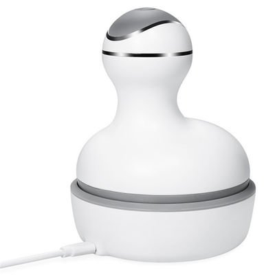 Customized Logo Availabled Mini Handheld Vibrating Body Massager Device for Head Massage Area in White Appearance