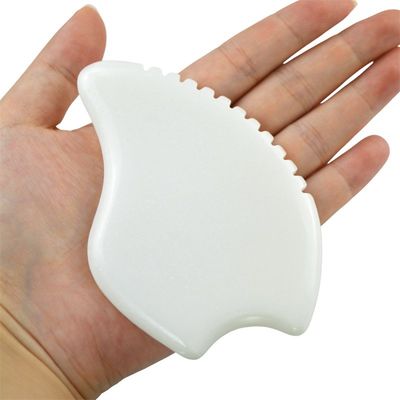 Massage Equipment Best Seller Custom White Jade Facial Massage Guasha Tools For Face Jade Stone Massage Gua Sha Board