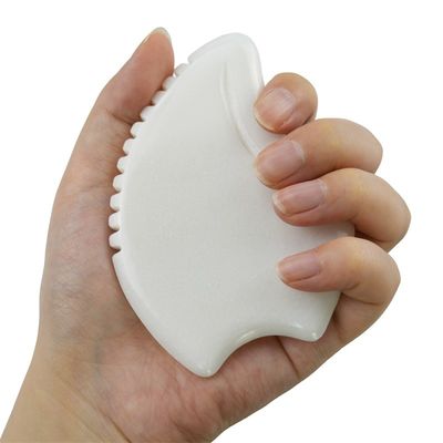 Massage Equipment Best Seller Custom White Jade Facial Massage Guasha Tools For Face Jade Stone Massage Gua Sha Board