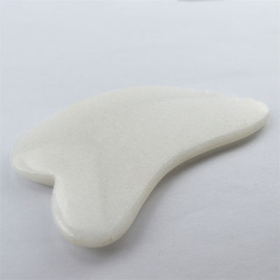 Body Massager Gua Sha Scraping Massage Tool White Jade Guasha Board Scraper Natural Jade Stone