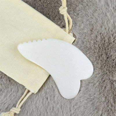 Body Massager Gua Sha Scraping Massage Tool White Jade Guasha Board Scraper Natural Jade Stone