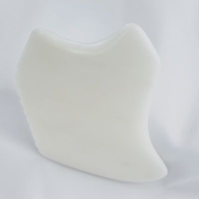 Body Massage Tool with Natural White Jade Stone Gua Sha Scraping Board Guasha Facial Spa Skin Care Beauty Salon