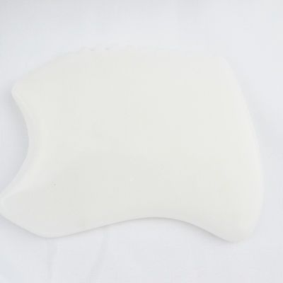 Body Massager Newest Style Pure Natural White Jade Facial Anti-aging Gua Sha Board Gemstone Skincare Massage Jade Stone Guasha Tool