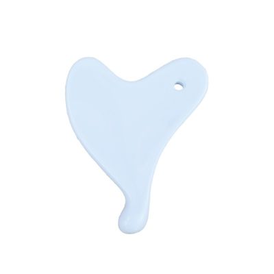 2024 Heart Shape Mini Ceramic Gua Sha Massage Tool for Facial Lifting and Wrinkle Reduction Customized Logo Availabled