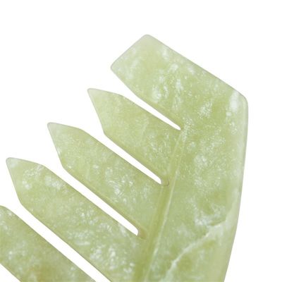 Xiuyan Jade Massage Comb for Gua Sha Scraping Face and Head Care Relaxing