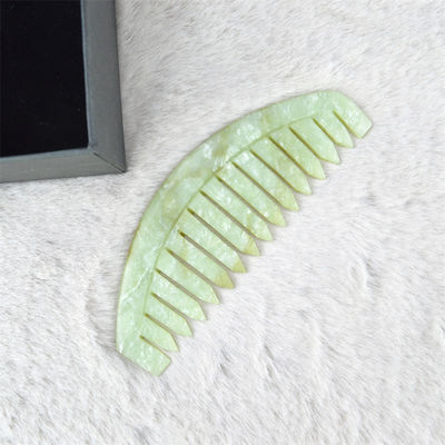 Xiuyan Jade Massage Comb for Gua Sha Scraping Face and Head Care Relaxing