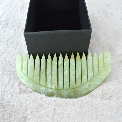 Xiuyan Jade Massage Comb for Gua Sha Scraping Face and Head Care Relaxing