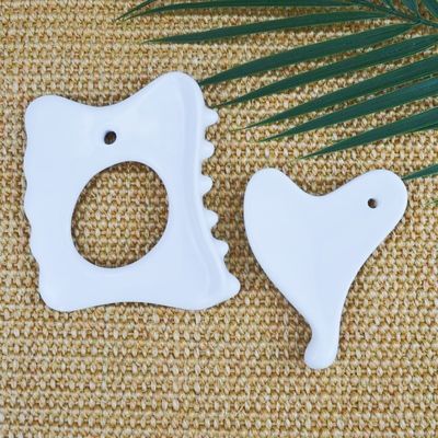Ceramic Gua Sha Board for Relaxing Muscles on Whole Body Style Medical Personal Care