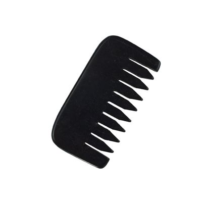 2024 Mini Natural Black Bian Stone Gua Sha Hair Scalp Massage Comb for Face Body Scrapper Massager Tool