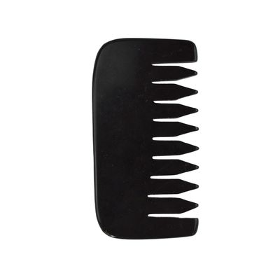 2024 Mini Natural Black Bian Stone Gua Sha Hair Scalp Massage Comb for Face Body Scrapper Massager Tool