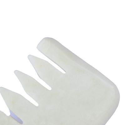 2024 Trending Natural Jade Xiuyan Jade Gua Sha Comb for Head Spa Scalp Massage Function Muscle Massage
