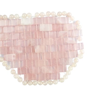 Eyes Care Natural Rose Quartz Eye Mask Face Jade Mask Healing Crystal Stone Anti-Aging Facial Skin Care Facial Massage Tools