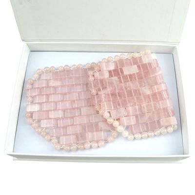 Eyes Care Natural Rose Quartz Eye Mask Face Jade Mask Healing Crystal Stone Anti-Aging Facial Skin Care Facial Massage Tools