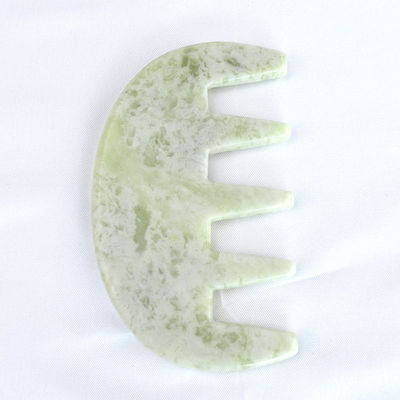 Face Massager Jade Stone Gua Sha Comb Head Scalp Guasha Massage Tool for Full Body Massage Area Custom Logo
