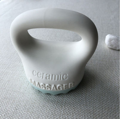 Body Massage Equipment 2024 White Ceramic Gua Sha Scraping Massage Brush for Scalp Comb Head Therapy and Facial Beauty Tool