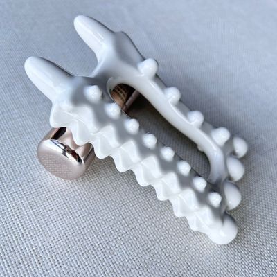 Customized Logo Availabled Handheld Ceramic Gua Sha Massage Tool for Self Skin Care Health Care Products