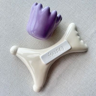 Customized Logo Availabled Body Muscles Massager Ceramic Gua Sha Massage Tool for Self Skin Care