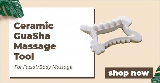 Customized Logo Massage Tools Microcrystalline Ceramic Gua Sha Scraping Tool for Relaxing Body and Face