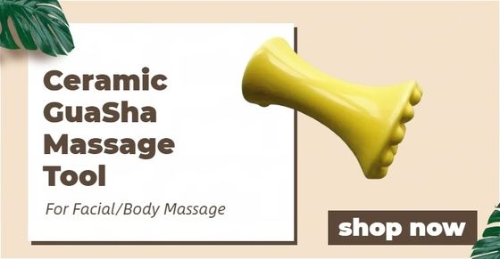 Health Care Ceramic Scraping Guasha Massage Tool for in Korea Face and Body Massage