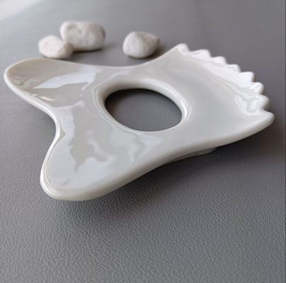 Customized Logo Availabled Mini Ceramic Gua Sha Massage Tool Body Massage for Neck Face and Skin Care Spa Facial Lifting