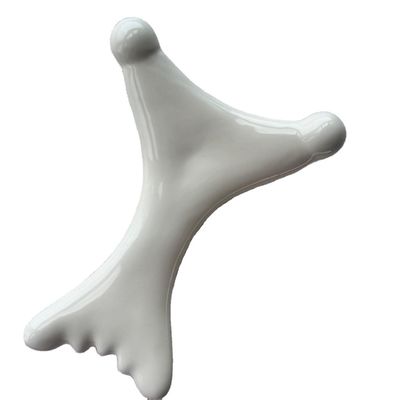 Body Massage Equipment White Ceramic Gua Sha Board Anti Cellulite Therapy for Face Massage