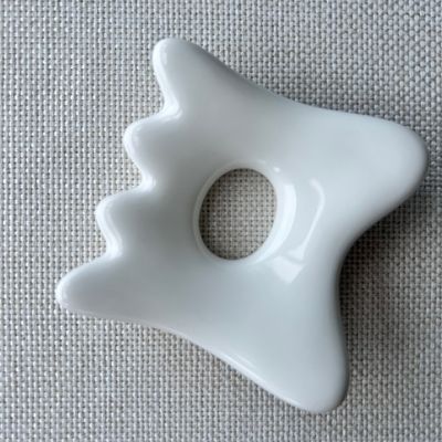 Body Massage Equipment Mini Ceramic Gua Sha Massage Tablet for Lymphatic Drainage and Facial Beauty Skincare Spa