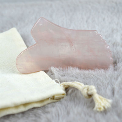 Facial Massager 2024 Rose Quartz Gua Sha Stone for Body Self Skin Care and Body Massage Equipment Properties