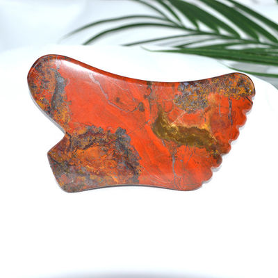 Body Massage Equipment Red Mookaite Gua Sha Scraping Board for Facial Skin Care Tool