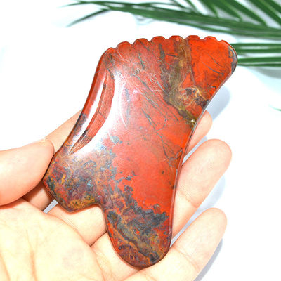 Body Massage Equipment Red Mookaite Gua Sha Scraping Board for Facial Skin Care Tool