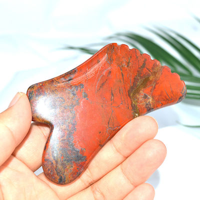 Body Massage Equipment Red Mookaite Gua Sha Scraping Board for Facial Skin Care Tool