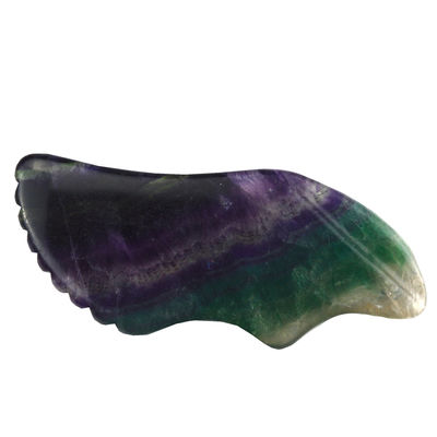 Body Massage Equipment Top Selling Massage Tools for 2024 Rainbow Fluorite Gua Sha Stone Self Skin Care and Spa Facial