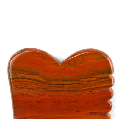 2024 Hot Natural Red Mookaite Jasper Gua Sha Massager Custom Logo Skin Care Anti Aging Healing Stone Scraping Massage Tools