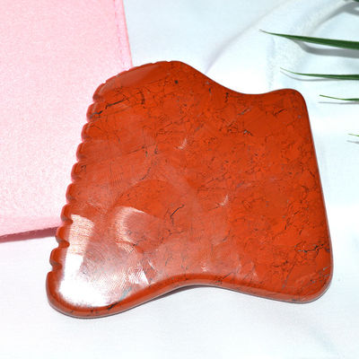Massager Properties Natural Red Jasper Gua Sha Tool for Facial Massage