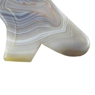 Custom Logo Availabled 100% Natural Grey Agate Gua Sha Massage Tool for Body Self Skin Care Spa Facial Lifting Beauty Equipment