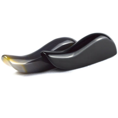 Black Natural Stripe Obsidian Gua Sha Stone for Body Massage and Facial Slimming Professional Tool