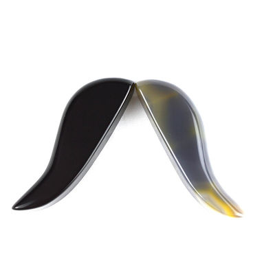 Black Natural Stripe Obsidian Gua Sha Stone for Body Massage and Facial Slimming Professional Tool