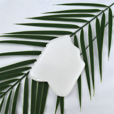White Jade Facial Guasha Skin Renewal Natural Handmade Healing Jade Stone Gua Sha Scraping Massage Tools for Customized Logo
