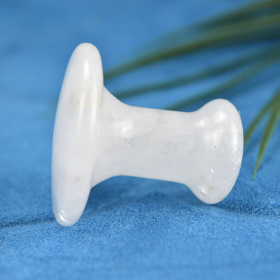 Natural Clear Quartz Gua Sha Massage Mushroom Shape Stone for Facial and Body Massage Massage Tools