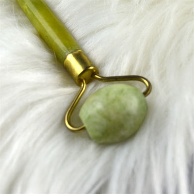Xiuyan Jade Skin Care Jade Stone Facial Eye Therapy Skin Tightening Spa Wrinkle Remover Massager Face Roller With Flower Handle